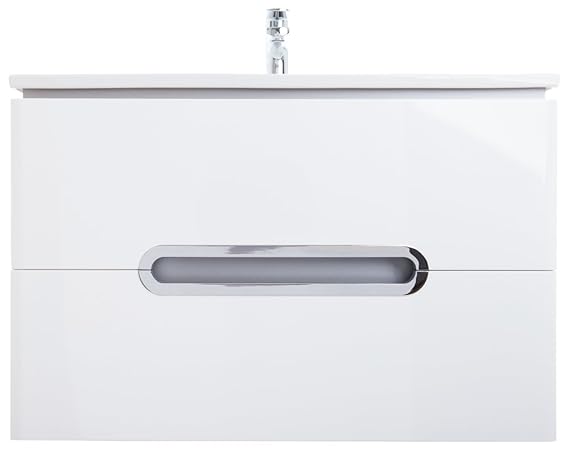 Waschplatz Badmöbel Set mit 2 Auszügen | Maße: 65 cm x 55 cm x 45 cm