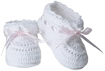 Jefferies Socks Baby Girls' Hand Crochet Bootie