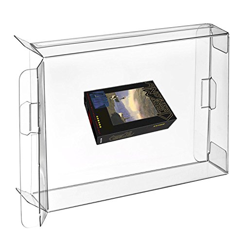 Childhood 10pcs Cartridge Clear CIB Case Sleeve for Atari Jaguar Cartridge Box Protector