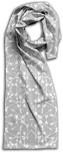 Arrows Scattered SlateGrey Neutral Southwest Print Fabric Winter Scarves Lightweight Warm Towel Stylish Shawl Scarf Adult