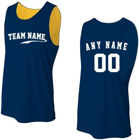 A4 Sportswear Mens, Ladies & Youth Reversible Sleeveless (Custom or Blank Back) Wicking Sports Tank Jersey Top (13 Colors)