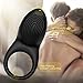 Erocome Vibrating Cock Ring Male Sex Toys with Clitoral Stimulator,Penis Ring Vibrator with 8 Vibration Modes Waterproof Rechargeable Cock Ring Vibrator Adult Sex Toys for Couples Male Masturbator