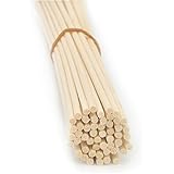 Ougual 100 Pieces Natural Rattan Reed Diffuser Replacement Sticks (9.5