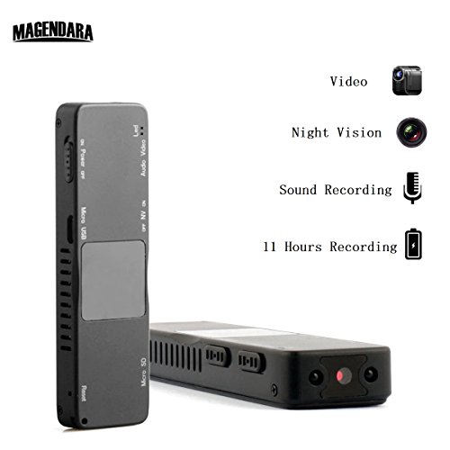 Mini Spy Hidden Camera, MAGENDARA Mini Security Camera Sound Recording Camera with Night Vision