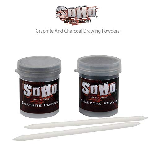 SoHo Urban Artist Graphite and Charcoal Drawing Powders - 15 Grams