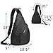 OSOCE Sling Bags,Shoulder Backpack,Over Chest Cross body Bag Pack Sport(Black)