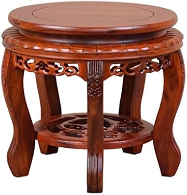 Ljx Marryjgo Round Seat Bar Stool Vintage Mahogany 4 Legs Bench Seat With Feet Protection Design Amazon Com Au Home