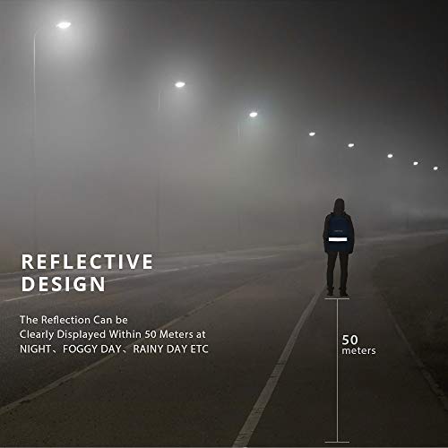 PORTHOLIC Waterproof Backpack Rain Cover 【10-25L】【Reflective Strip Design】 Non-Slip Cross Buckle Strap & Rainproof Storage Pouch,Perfect for Hiking, Camping, Traveling, Outdoor Activities - Thumbnail 4