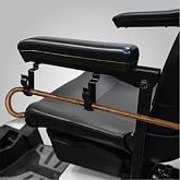Clip Cane Holder for Pride Go-Go Mobility Scooters, Black, Set of 2