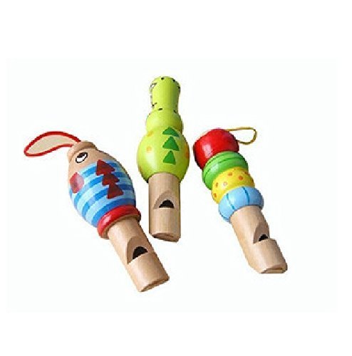 AUCH 3Pcs Wooden Animal Whistle/Bird Call Early Educational 