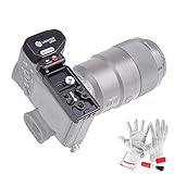 Lennon Quick Release L Plate Bracket Hand Grip for Sony A7II A7RII A7RIII A7S2 A9 with Unlock Button to Change Batteries Freely - Black