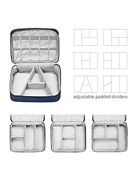 Morwealth   Bolsa organizadora de accesorios de electrónica de viaje, impermeable, con organizador de cable reutilizable