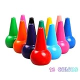 Dmeixs Toddler Crayons, Finger Crayons for Kids,12 Colors Palm-Grip Crayons Non Toxic Paint Crayons Sticks Stackable Toys for Kids,Toddlers,Children,Boys and Girls.