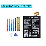 Upplus BL-T32 Replacement Battery Compatible with LG G6 H870 H871 H872 LS993 VS998 Li-ion Built-in Battery with Toolkit 3.8V 3300mAh