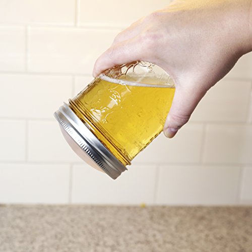 Masontops SiliSeals Premium Reuseable Mason Jar Silicone Seals Disc Gasket Lids for Mason