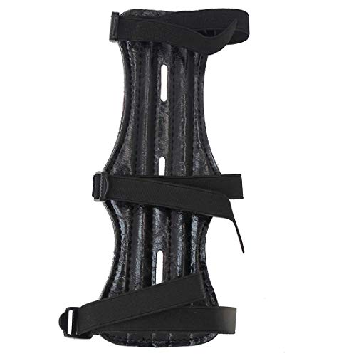 HRCHCG 8.7" Archery Armguard 3 Straps Arm Guard for Recurve Bow Compound Bow Traditional Bow American Hunting Bow Hunting Shooting Target Accessories
