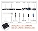 LAIX T05 Multi Function Tactical Pen, Outdoor Titanium Self Defense EDC Gear, Window Breaker, LED High Bright Flashlight, Survival Whistle, Magnesium Rod Flint, Screwdriver Slotted Hexagon Bits Tools