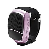 SVPRO Wireless Bluetooth Speaker Watch,Portable Watch Speaker Wristwatch with Music Player,Hands-free call,Self-timer,Supporting USB,TF Card, Taking Photoes and Clock Display (B90, purple)