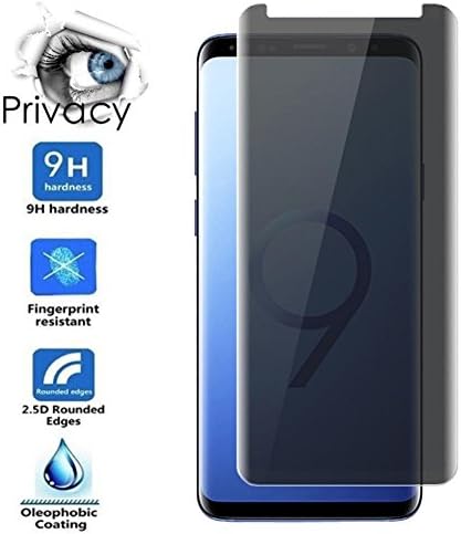 Screen Protector Film, Prevently HD Privacy Anti Spy Tempered Glass Screen Protector Film for Samsung Galaxy S9/S9 Plus