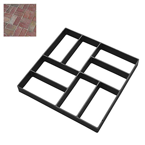 Pavement Mold Garden Walk Pavement Concrete Mould DIY Manually Paving Cement Brick Stone Road Concrete Molds Pathmate Moulds 4 Type 1pc - Thumbnail 3