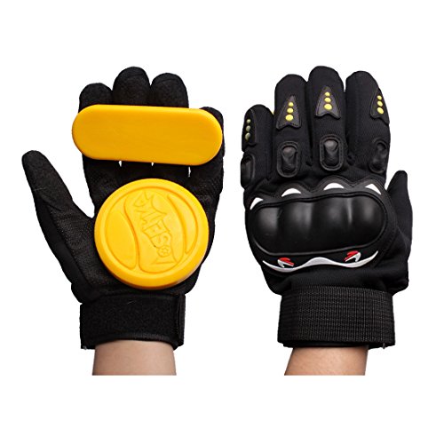 image for Andux Land skateboard slider Slide Glove Yellow HBST-05