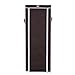 SONGMICS 10-Tier Shoe Tower Rack with Cover 27-Pair Space Saving Shoe Storage Organizer Dark Brown URXJ10Z