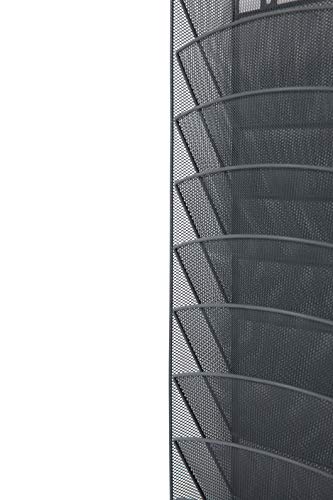 Klickpick Office 10 Sections Hanging Files Wall Mounted Metal Mesh Document File Organizer Magazine Holder Rack Organizer Multipurpose Use to Display Files, Magazine, Newspapers- Gray