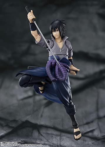 TAMASHII NATIONS - Naruto Shippuden - Sasuke Uchiha -He Who Bears All Hatred, Bandai Spirits S.H.Figuarts Action Figure