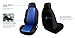 FH Group FB102114 Full Set Classic Cloth Car Seat Covers w Gift, Solid Black- Fit Most Car, Truck, SUV, or Van