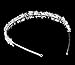 Wedding Bridal Rhinestone Flower Leaves Headband Tiara Headdress Silver