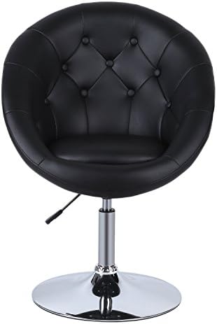 Adjustable PU Leather Chair Modern Swivel Armchair Comfortable Office Seat