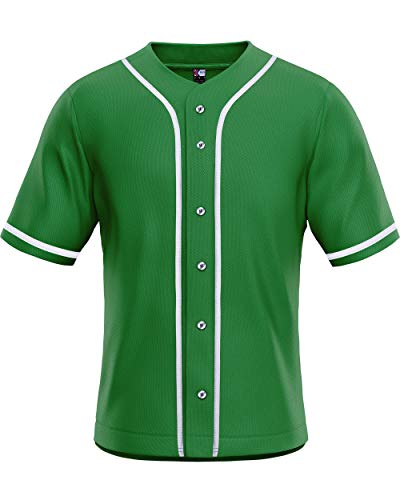 plain button up baseball jerseys