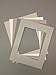 Pack of 10 11x14 Picture Mats, 5 Beige Colors, with White Core Bevel Cut for 8x12 Pictures