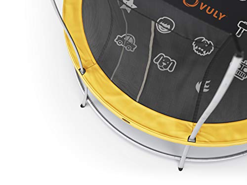 Vuly Lift Trampoline with Double-Sided Safety Pads, Extra-Tall Enclosure, and Self-Closing Door (Multiple