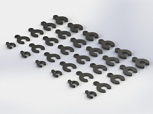 Arrma AR330366 Composite Spacer Set Nero