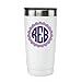 Circle Monogram Decal with Border - 20 Designs to Choose From for Tumblers, Binders, Laptops, Etc.