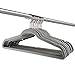 Michael Graves Design Ultra-Thin Non-Slip Velvet Clothing Hangers, Flocked & Durable, Closet Space Saving, for Garments, Suits, Dresses, Pants, Shirts, Coats, 25 Pack (Grey)