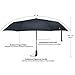AYCLIF Travel Umbrella, Lightweight Automatic Compact Travel Portable Rain Umbrella Ergonomic Handle, Easy Carrying Auto Open Close Automatic Umbrella Windproof Outdoor Golf Black Umbrella