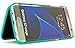 Bastex Galaxy S7 Edge Case, Teal Hidden Back Mirror Wallet Case with Stand Feature and Card Holder for Samsung Galaxy S7 Edge G935