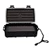 Cigar Caddy 3240 Matte Black Travel Cigar Humidor Case with Airtight Seal | Waterproof Cigar Holder with Humidifier Disc, Holds 10 Churchill Cigars