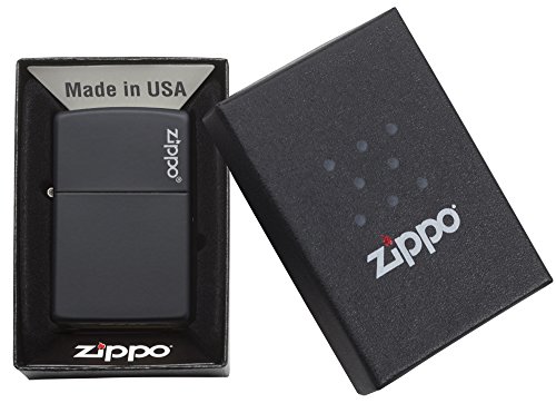 4 Zippo+Black+Matte+Pocket+Lighter