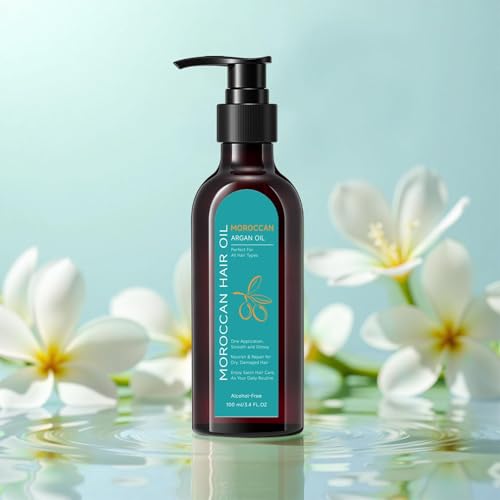 LBOYLOVE® Morroccan Argan Oil For Frizzy Hair, Nourishes & Strengthens For Dry Damaged Hair, Hair Care Oil For All Hair Types