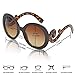 Women's Sunglasses For Women Designer Gradient Circle Lens Swirl Temple Black