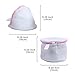 Tenn Well Set of 4 Bra Washing Bag, Mesh Laundry Bag with Zipper for Bras, Underwear, Delicate, Socks (White)