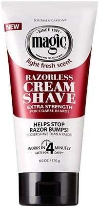 Magic Shave 170 g Extra Strength Razorless Shaving Cream, 17 g (Pack of 10)