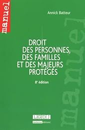 Droit des personnes, des familles et des majeurs protégés