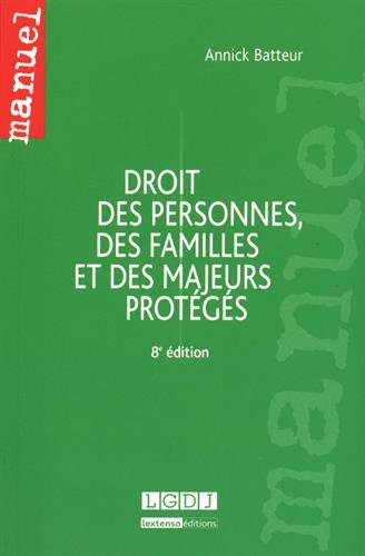 Droit des personnes, des familles et des majeurs protégés