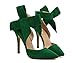 Z&L Fashion Women's Pointy Toe High Heel Stiletto Big Bow Pumps Green Size 8.5