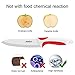 Jeslon 4 Piece Multi Color Ceramic Knives Set, 3-6 Inch Paring to Chef Knife, Healthy & Safe, Ergonomic Design, Easy to Clean, Not Rust, Ideal Gift