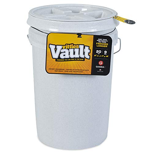 Gamma2 Vittles Vault Outback Airtight Pet Food Bucket Container, 20